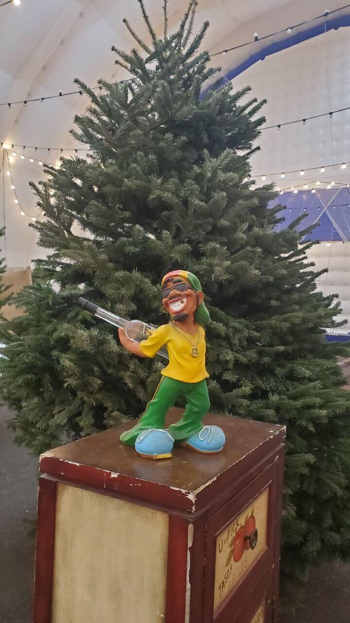 Новогодний ёлочный базар на стадионе СКА